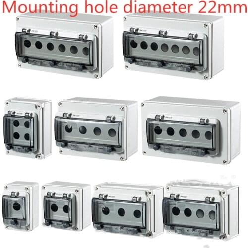 Indoor and outdoor waterproof button switch control box plastic rainproof electric control box box electrical protection cover