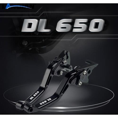For Suzuki DL650 V-storm Motorcycle Parts Short Aluminum Adjustable Brake Clutch Levers DL 650 VSTROM 2011-2018 2016 2017