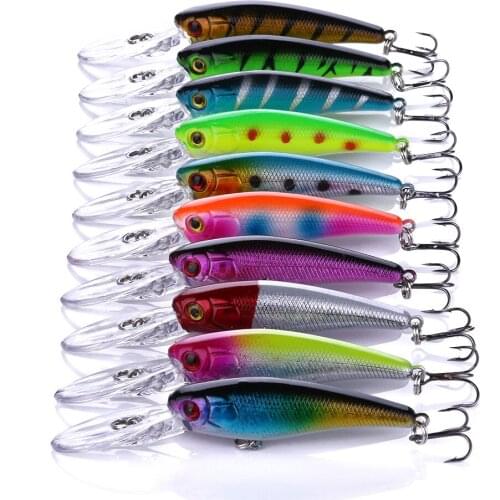 1pc 95mm 8g Top Water Minnow Lure Sea Fishing Lure Plastic Bait Iscas Artificiais Bait Fishing Tackle