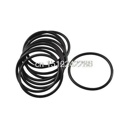 10 Pcs Black Rubber Flexible Oil Seal O Ring Gaskets 28mm x 1.8mm