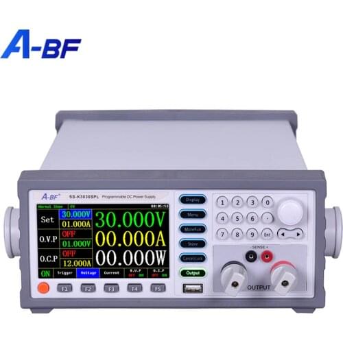 A-BF High-precision Programmable Power Supply 5-bit Color Screen Laboratory DC Regulated Switching Power Supply Bench 15V 60A