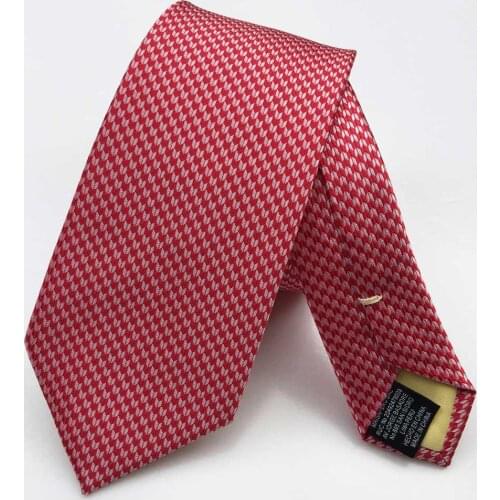 Free Shipping Casual Gravatas Hot Sale 2016 New Formal Geometric Ties For Mens Business High Quality Polyester Red Necktie