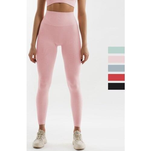 Seamless Fitness Women Yoga Leggings Push Up Gym Fitness High Waist Workout Leggings Hip Lift Print High Waist Pants -40