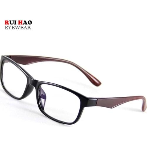 Rui Hao Eyewear Brand Fashion Anti Blue Ray Goggles Eyeglasses Men Anti UV Clear Lenses Plano Lens Design Glasses Frame Unisex