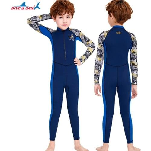 Wetsuit Cover For Boys Thick Cold-Proof Sun-Proof Wetsuit Set Children Surfing Snorkeling Swimwear Cover For Diving Suit