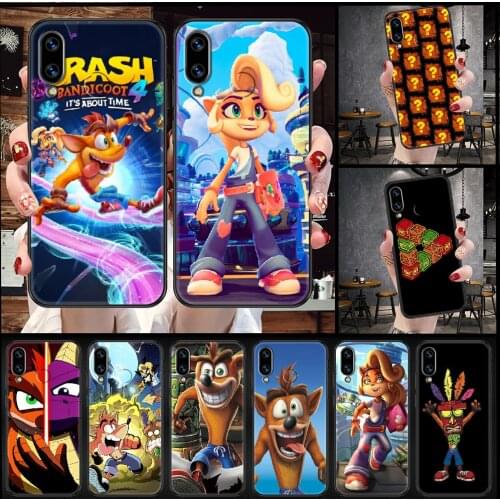 Game Crash Bandicoot Phone Case For Huawei Honor 6A 7A 7C 8A 8X 8 9 9X 10 10i 20 Lite Pro black luxury hoesjes 3D bumper pretty