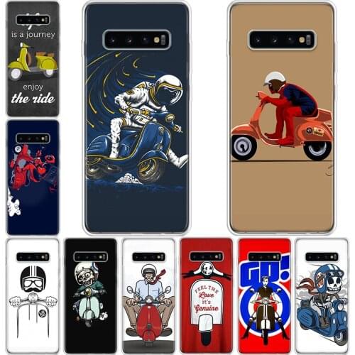 Vespa Scooter Phone Case For Samsung Galaxy A71 A70 A51 A50 A41 A40 A30 A21 A10 A01 A90 A20S A20E A10S M30S A6 A7 A8 A9Plus Cove