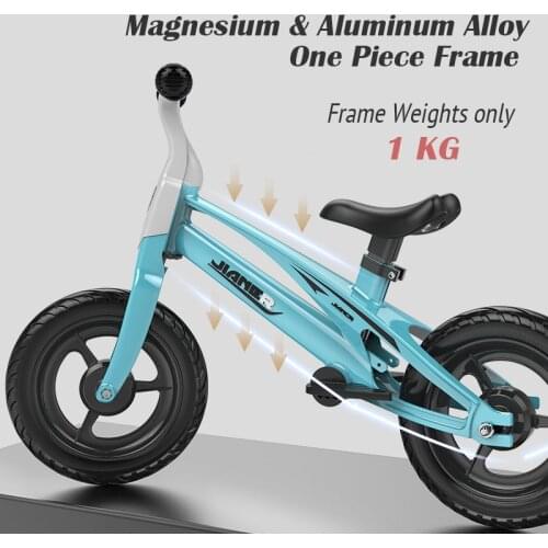 Childrens Scooter 2-9 Years Sports Balance Bike Titanium Aluminum Alloy Integrated Frame Bicycle Scooter for Kids