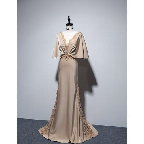 Champagne beading long gown dress Renaissance Gown queen dress Victorian/Marie Antoinette Belle