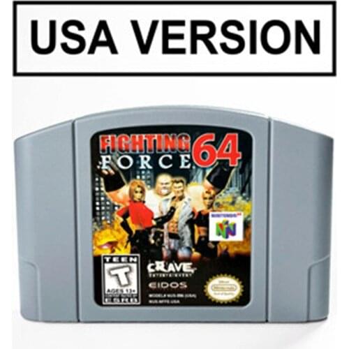 Fighting Force 64 For 64 Bit Game Cartridge USA Version NTSC Format