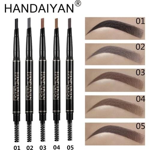 HANDAIYAN Waterproof Eye Brow Cosmetic Natural Long Lasting Women Eye Beauty Make Up Tool Eyebrow Pencil & Brush Maquiagem
