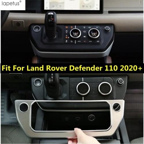Lapetus For Land Rover Defender 110 2020 2021 Transmission Shift Gear Panel Frame Cover Kit Trim Matte Decoration Accessories