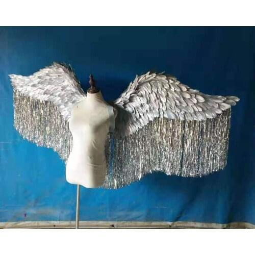 Tassel Feather wings Costume kids angel wings adults wings for stage performance prop