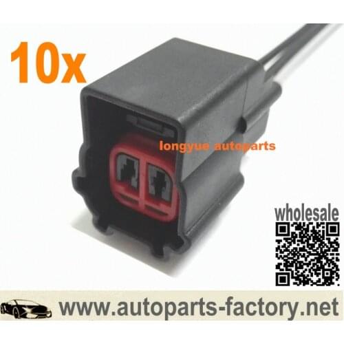 Longyue 10pcs OEM 2 Cavity Pigtail Wiring Harness for Ford Lincoln Mercury #3U2Z-14S411-EKB