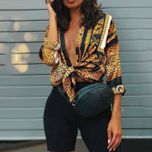 Misomee Leopard Blouses