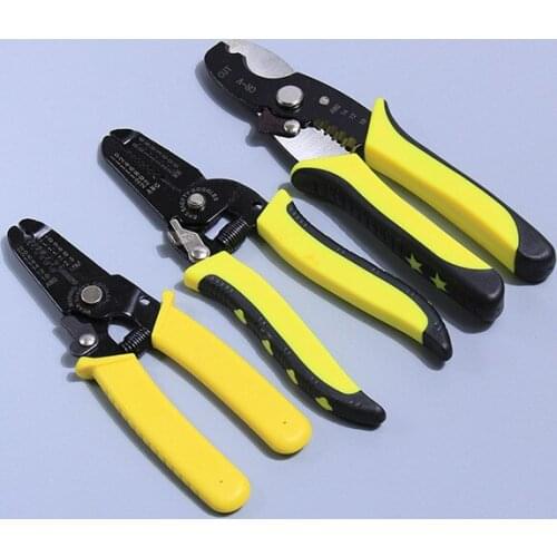 Multifunctional Cable Wire Stripper Stripping Cutter Knife Crimper AWG amp Metric Scale