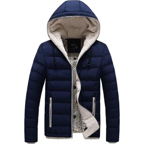 Cotton-padded Clothes Mens Autumn And Winter Thick Light Business Casual Jacket Cotton-padded Clothes European And American-Sty