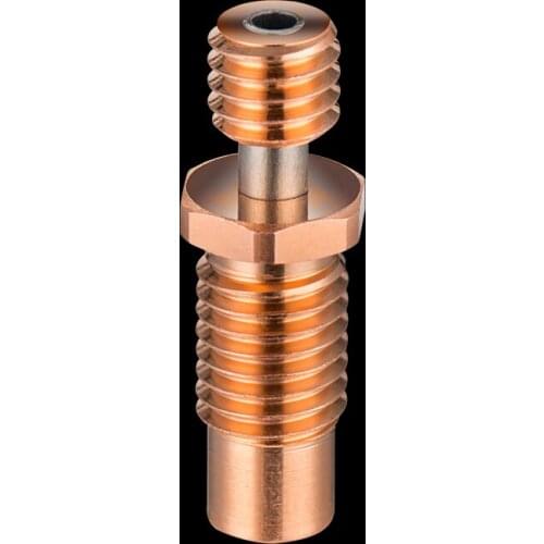 NF V6-Zone Heat Break Copper & Aerospace Materials 3D Printer Nozzle Throat For 1.75mm E3D V6 HOTEND Heater Block