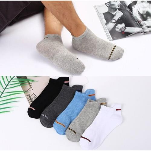 5Pairs/lot High Quality Mens Boat Socks Cotton Summer Running Basketball Sports Basketball Male Socks 2020 New