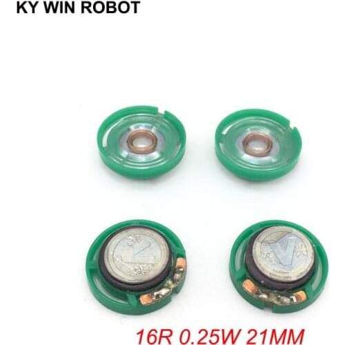 5pcs/lot New Ultra-thin Mini speaker 16 ohms 0.25 watt 0.25W 16R speaker Diameter 21MM 2.1CM thickness 7MM