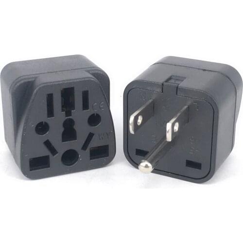 New Universal German Russia AU UK Kr EU to US AC Power Socket America Plug USA Travel Charger Japan Adapter Converter Type B 10A