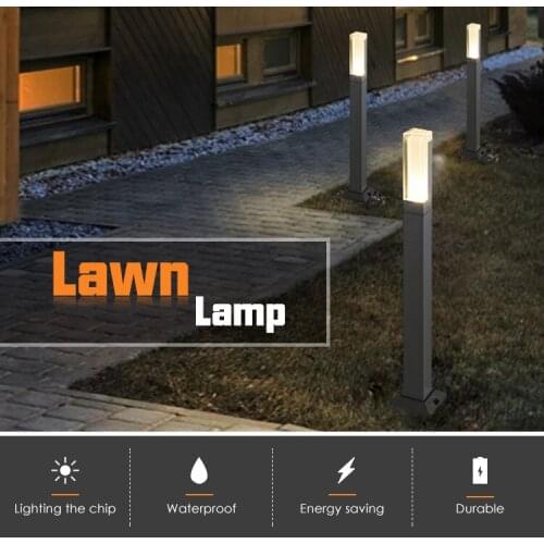 New Style Waterproof LED Garden Lawn Lamp Modern Aluminum Pillar Light Outdoor Courtyard villa landscape lawn bollards light