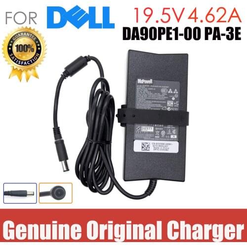 Original 19.5V 4.62A 90W For DELL 3521 3750 5421 5423 5437 5537 7420 7447 0W6KV 14R 14z 15H laptop supply AC adapter charger