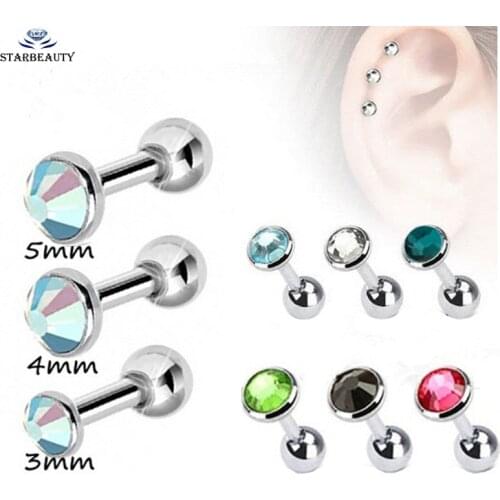 1pc Import Zircon Shaped Internally Threaded Prong 1.2*6*3/4/5mm Top Labret Monroe Lip Ring 16G Tragus Helix Ear Piercing