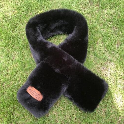 Autumn Winter Fur Fur Collar Scarf Women Keep Warm Thickening Fur Colorful Cross Winter Scarf