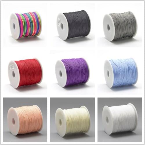 About 120~130m/roll 0.8mm Polyester Cords for jewelry making DIY Beading bracelet Necklace Jewelry Findings Accessories F60