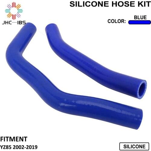 Motorcycle Silicone Radiator Coolant Hose For YAMAHA YZ85 02 03 04 05 06 07 08 09 10 11 12 13 14 15 16 2002-2016 Blue Water Pipe