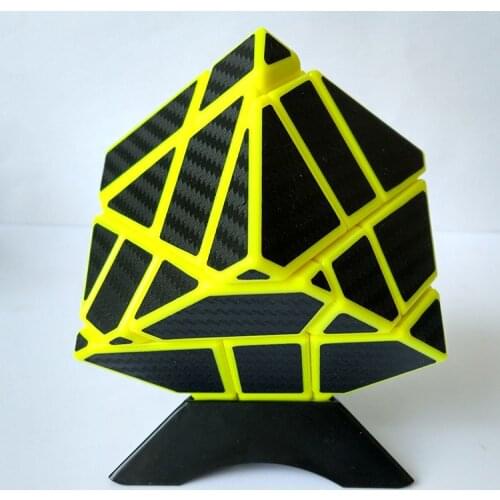 Strange Shape Cube Carbon Fiberb Sticker 3*3*3 Ghost Magico Cube Puzzle Speed Cube For Children Cube Toys Christmas gift