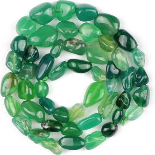 YHBZRET Green carnelian Irregular Gravel chips Loose beads Natural Stone beads for Jewelry bracelet making DIY Accessories