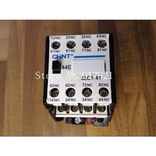 [ZOB] CHINT JZC1-44 44E 380V 4NO 4NC intermediate relay contactor --10pcs/lot