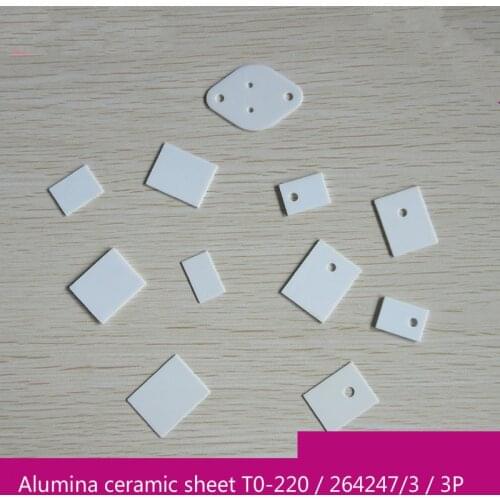 100piecesTo-220/247/264 Customized High-power Heat Sink for High Thermal Conductivity Insulating Triode of Alumina Ceramic Sheet