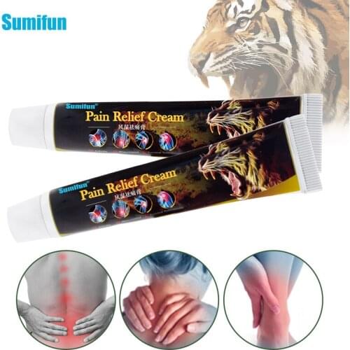 Sumifun 2pcs Analgesic Cream Tiger Balm Joint Muscle Rheumatoid Arthritic Body Relaxation Pain Relief Patch Medical Ointment