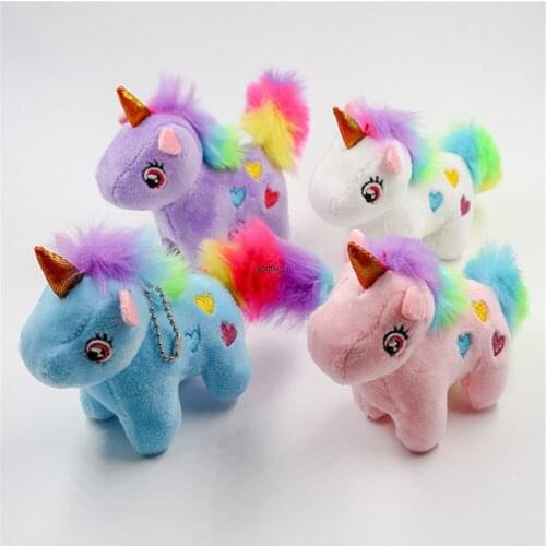 20PCS , Size 10-13CM Stuffed Animal Horse Plush TOY , Key Chain Doll Plush Toys