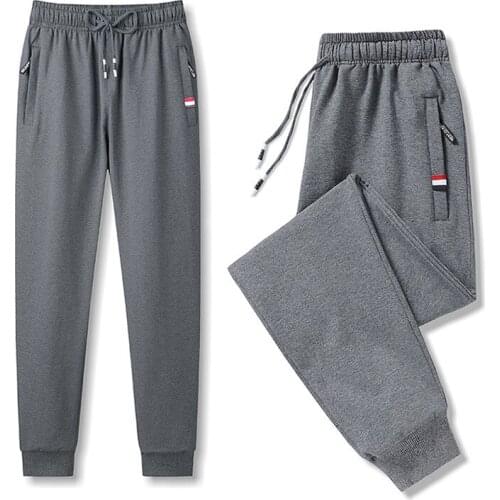 2021 Men Thick Fleece Thermals Trousers Outdoor Winter Warm Casual Pants Joggers Sports Stretch Pants 95% Cotton And 5% Spandex