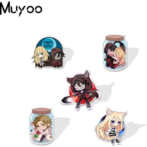 2021 New Angels of Death Anime Online Game Characters Epoxy Badge Handcraft Acrylic Lapel Pins