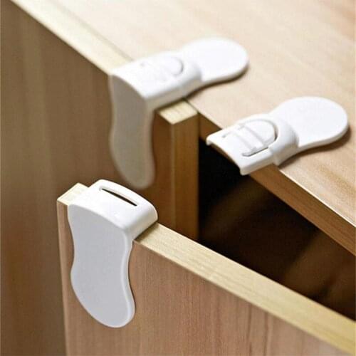 6Pcs/lot Multipile Function Safety Lock Drawer Cabinet Lock Baby Safety Lock Children Plastic Lock