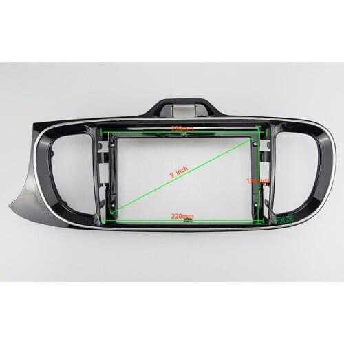 9 INCH Car Audio Frame GPS Navigation Fascia Panel Car dvd Plastic Frame Fascia is suitable for 2017+ KIA PEGAS