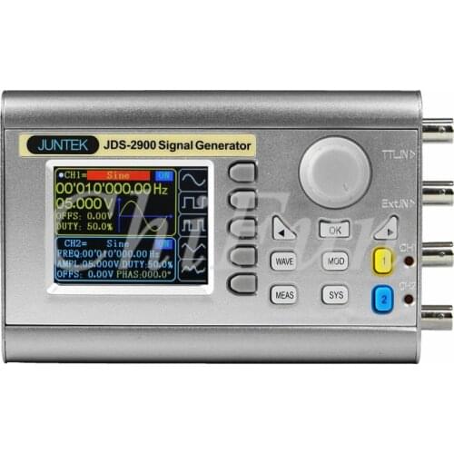 Free shipping JDS2900-30MHZ Full numerical control double channel DDS function arbitrary waveform generator pulse source