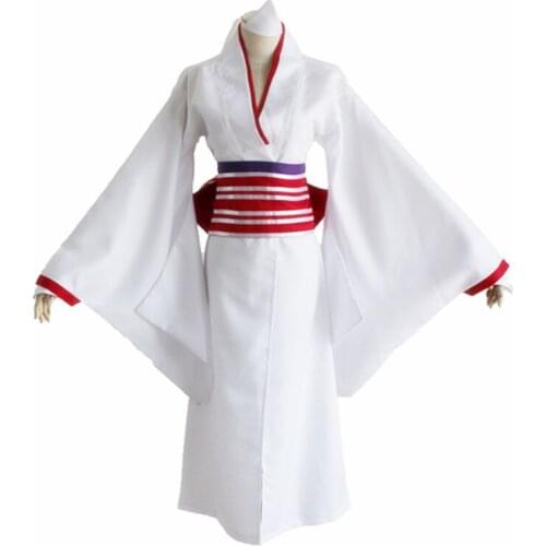 Brdwn Noragami womens Nora Hine cosplay Costume kimono bathrobe suit(kimono+bowknot+Belt+hairwear+oversleeve)