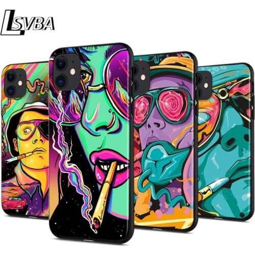 Cool Smoke Nicotine For iPhone 12 11 XS Pro Max Mini XR X 8 7 6 6S Plus 5 SE 2020 Black Cover Phone Case