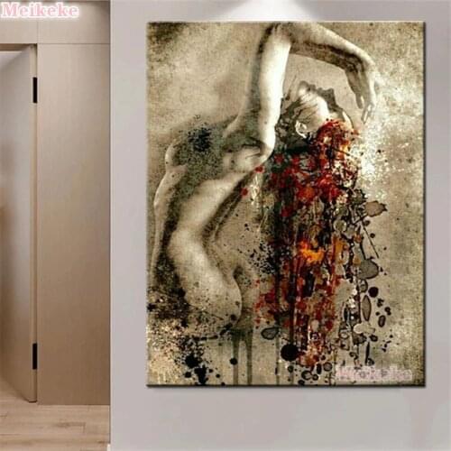 Mosaic Diamond Woman Figure Painting 5D Diy Paint Sexy Lady Jewel Cross Stitch Adult Craft Kit Completely Full Diamond