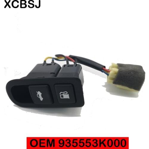Original authentic FOR Hyundai Sonata 06-08 Left Driver Side Fuel / Trunk Lid Release Switch 933555-3K000-CH color is Black