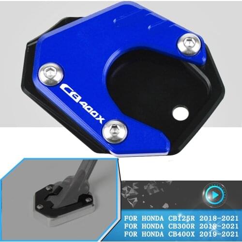Motorcycle Foot Kickstand FOR HONDA CB125R CB300R CB400X 2019-2021 Motocross CNC Side Stand Enlarge Extension CB 125R 300R 400 X