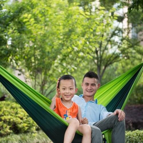 Portable Parachute Hammock Double Person Hammocks Travel Camping Hung Bed
