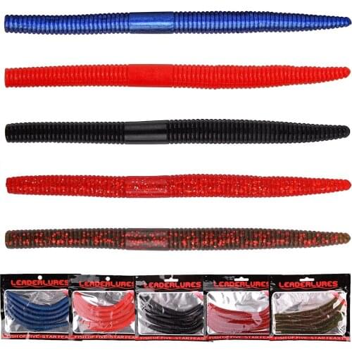 25Pcs Wacky rig Worms Senko lure for Bass Fishing Senkos Worm bait Kit Soft Plastic Stick Baits 10CM 15CM