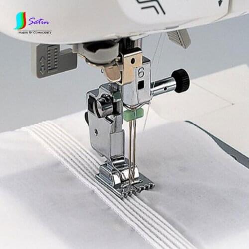 New Household Multi-Function Sewing Machine Tank Presser Foot With 9 Grooves,Compatible With Household Sewing Machine S0030H